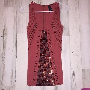 Peach colored tank top